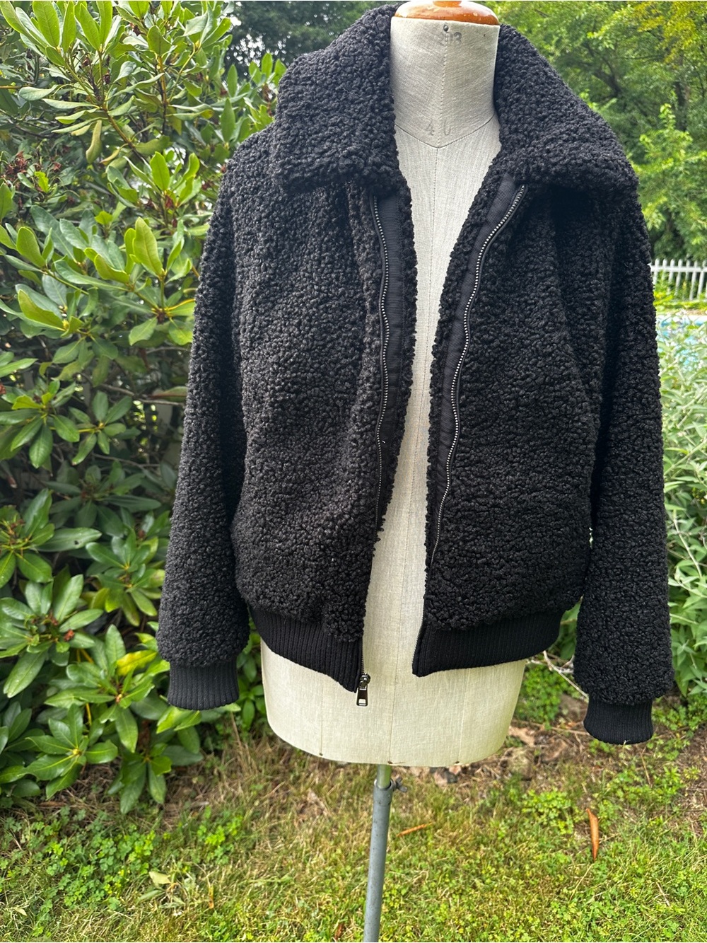 Banana Republic Sherpa Teddy Bomber Jacket